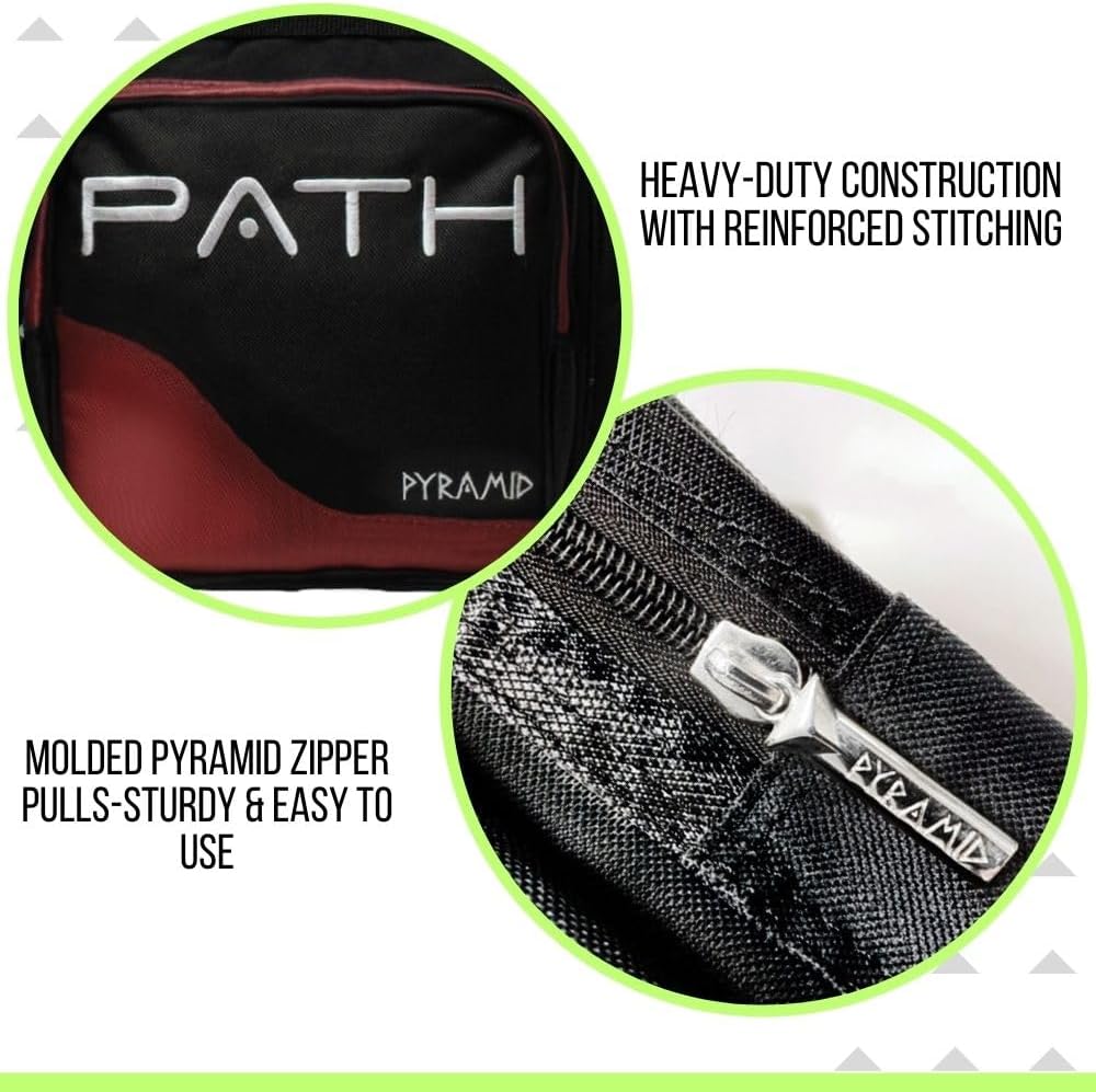 Pyramid Path Pro Deluxe Single Bowling Ball Tote - Holds One Ball, One Pair Shoes Up to Mens 15