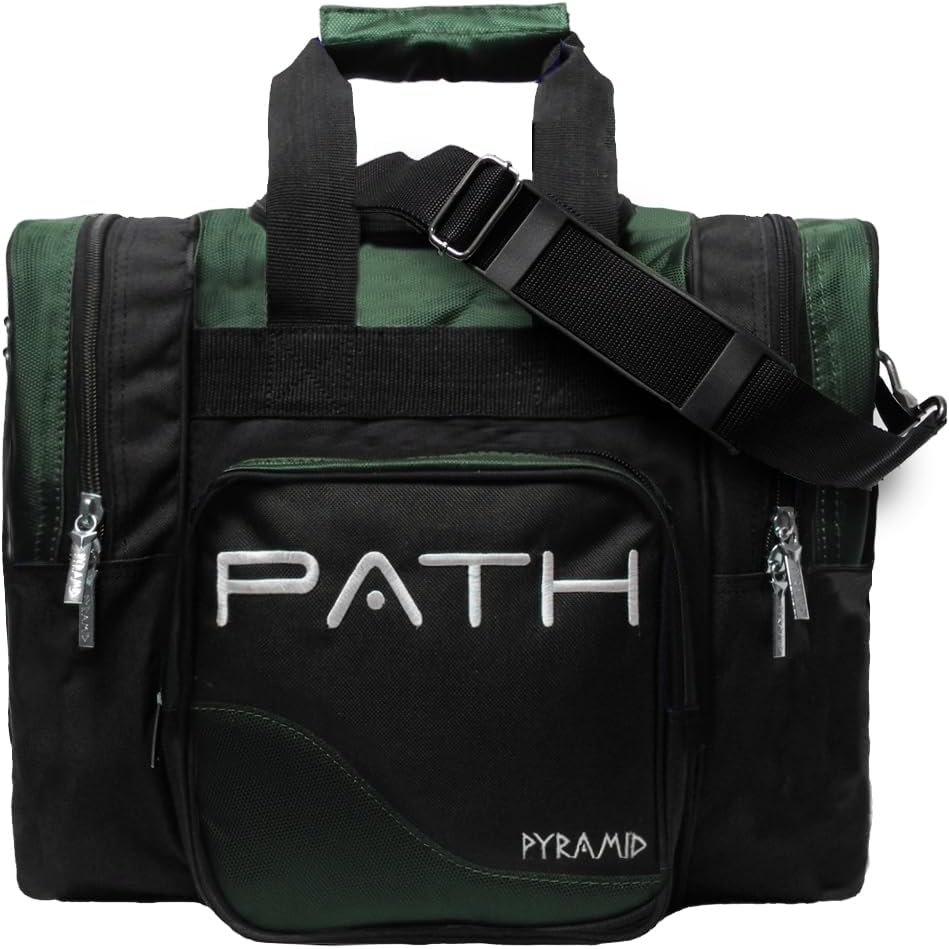 Pyramid Path Pro Deluxe Single Bowling Ball Tote - Holds One Ball, One Pair Shoes Up to Mens 15