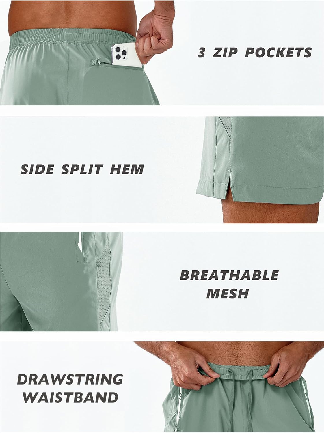 NORTHYARD Men's Running Athletic Shorts 5"/ 7"/ 9" Workout Gym Short Tennis Quick Dry Active Sport Hiking Basketball