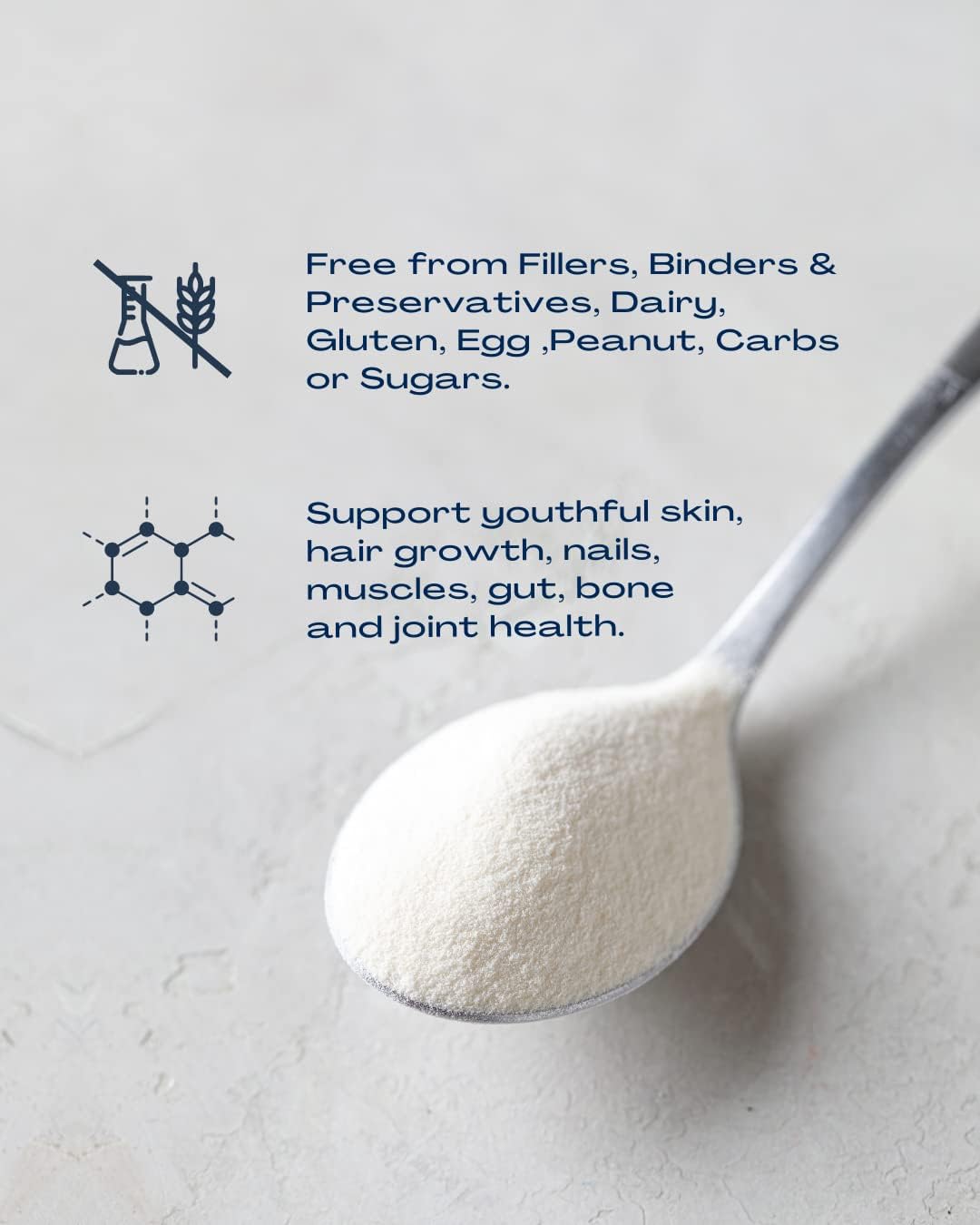 Collagen Peptides Powder - Grass-Fed, Pasture-Raised Hydrolyzed Protein Supplement for Skin, Hair, & Nails - Non-GMO, Zero Sugar Daily Supplement for Men & Women (30 Servings)