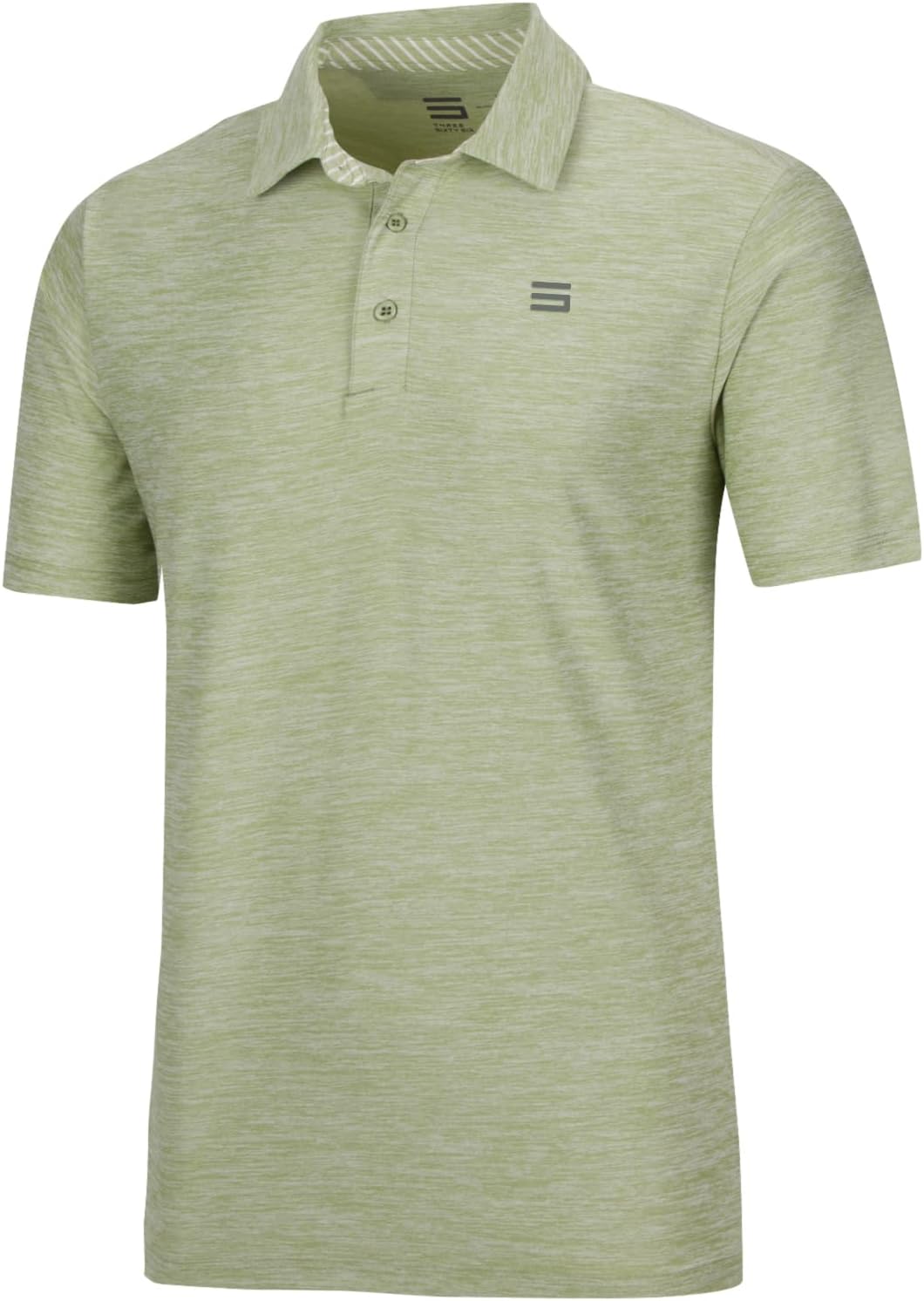 Three Sixty Six Golf Shirts for Men - Dry Fit Short-Sleeve Polo, Athletic Casual Collared T-Shirt