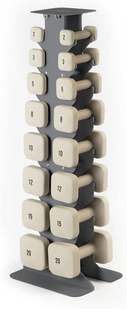 SafeGrip Dumbbells, Anti-Slip, Anti-Roll, Thick Handles, Free Weights, Square Dumbbells for Secure Workouts at Home, Weightlifting, and Personal Training