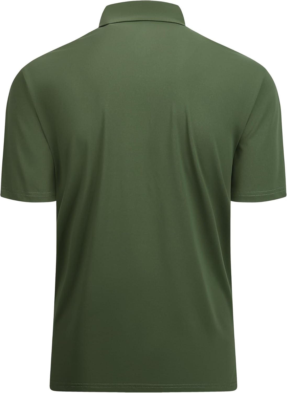 Alex Vando Mens Golf Shirt Moisture Wicking Quick-Dry Solid Short Sleeve Polo Shirts for Men