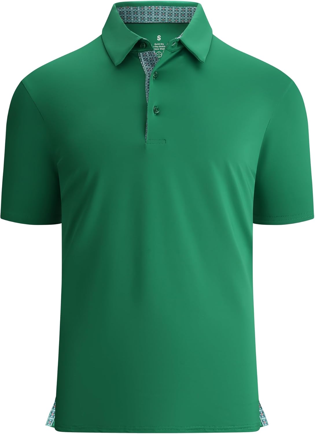 Alex Vando Mens Golf Shirt Moisture Wicking Quick-Dry Solid Short Sleeve Polo Shirts for Men