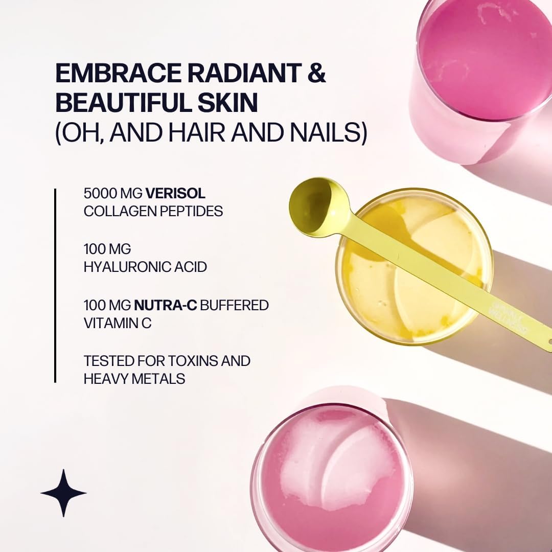 Sparkle Wellness Skin Boost Plus (No Flavor) [30-Serves] | Collagen Powder Supplement with VERISOL Bioactive Hydrolyzed Collagen Peptides, Vitamin C & Hyaluronic Acid to Improve Skin Elasticity