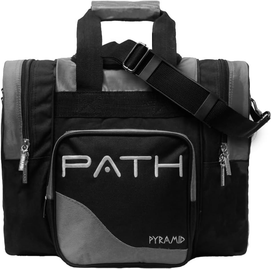 Pyramid Path Pro Deluxe Single Bowling Ball Tote - Holds One Ball, One Pair Shoes Up to Mens 15