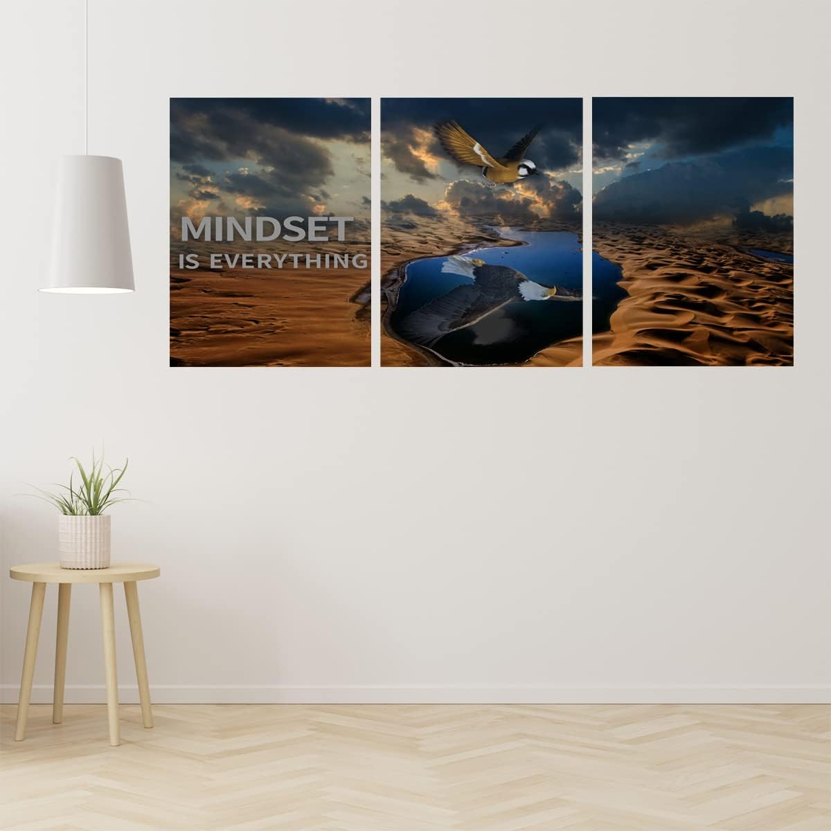 3 Panels Inspirational Canvas Poster Motivational Wall Art Inspirational Wall Art Entrepreneur Quotes Artwork Painting Picture for Framed Home Decoration Living Room office bedroom 36''W x 16''H