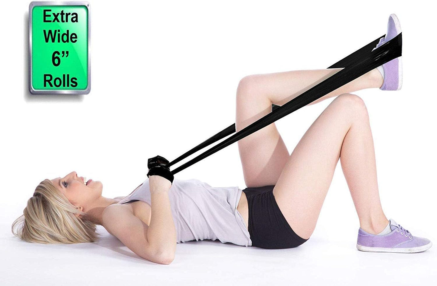 Resistance Band for Working Out - 8,16,24 Yard Resistance Bands Bulk Rolls - 10 Strengths in Light Medium and Heavy Exercise Bands - Latex Free Workout Bands Including iPhone App and e-Book