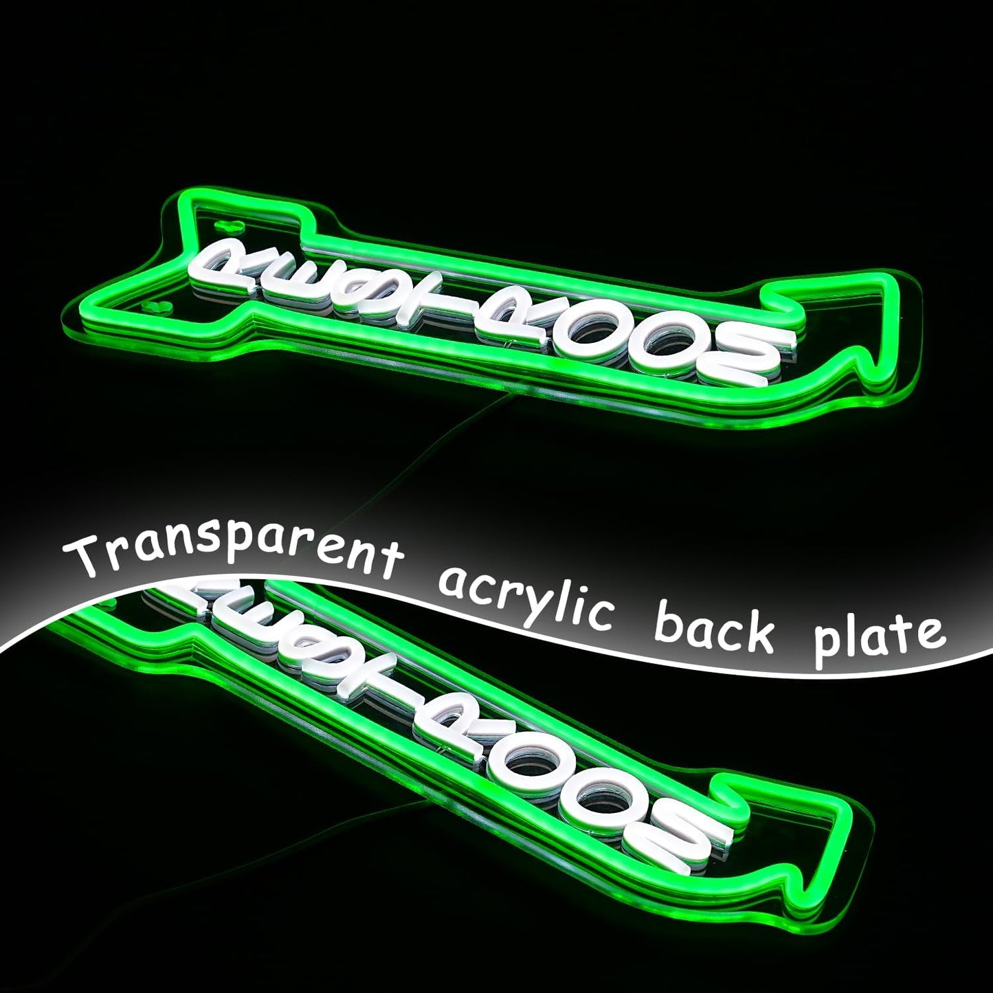 Restroom Neon Sign for Wall Decor Toilet Neon Light Arrow Led Neon Signs White Green LED Neon Lights Bathroom Led Sign for Restroom Hotel Bar(Right Arrow)