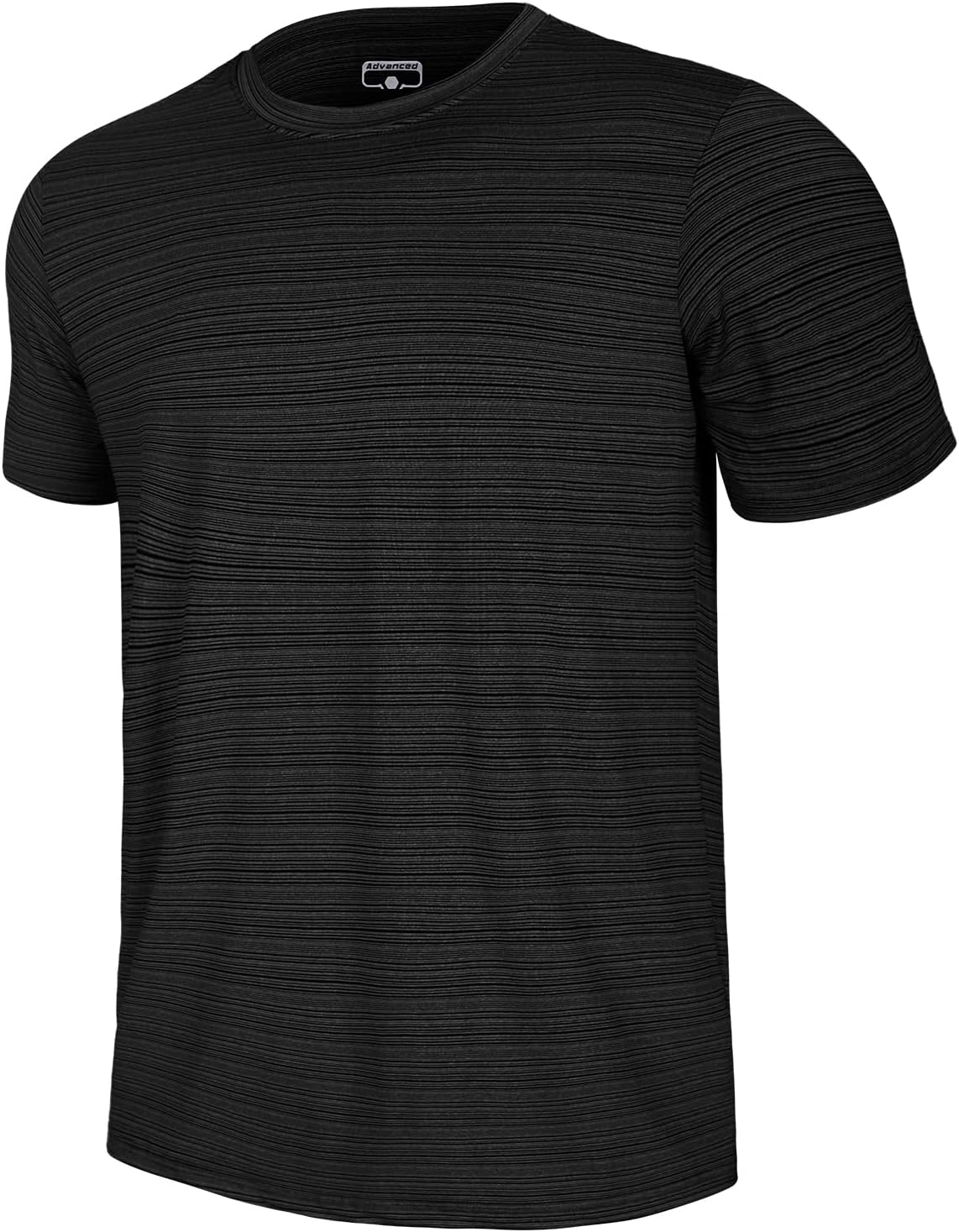 GEMYSE Men's Running Short Sleeve Shirt Sun Protection Quick Dry Moisture Wicking T-Shirts UPF 50+ for Workout