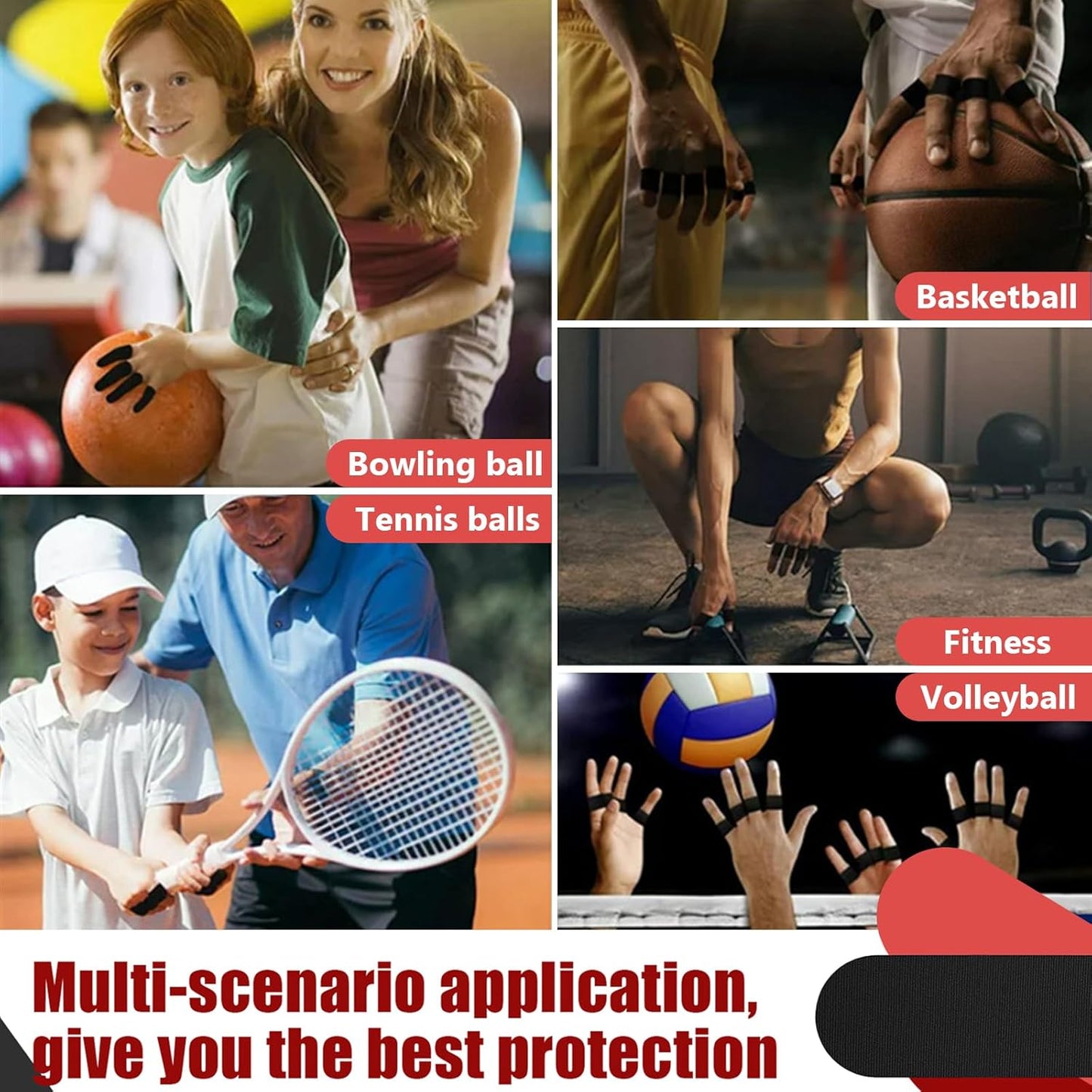 100 PCS Bowling Thumb Tape - Bowling Finger Tape - Thumb Tape Protector for Bowling(Multiple Colors, 1 x 2.8 Inches, Breathable)