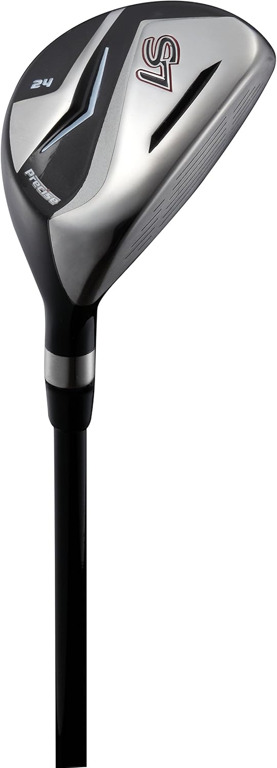 18 Piece Complete Men’s Golf Club Set with Titanium Driver, #3 & #5 Fairway Woods, #4 Hybrid, 5-SW Irons, Putter, Stand Bag, 4 H/C's, Men’s Golf Clubs Full Set Right Handed