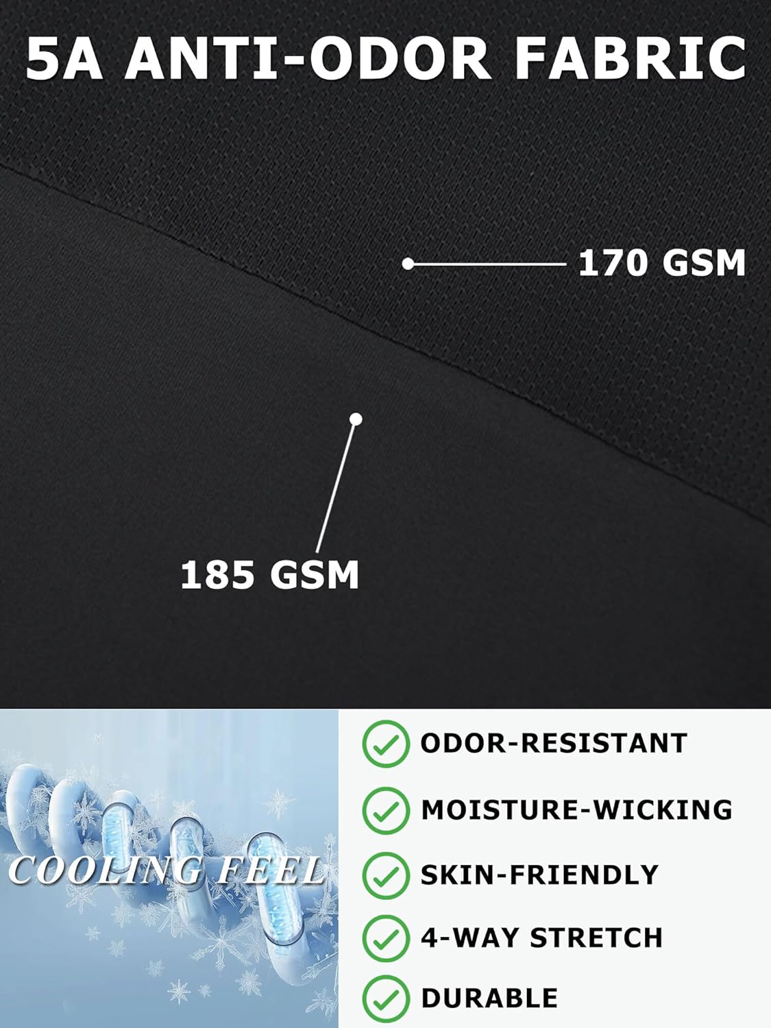 Moisture Wicking Quick Dry Soft Pickleball Workout Hiking Camping Running Shirts for Men Outdoor Sports