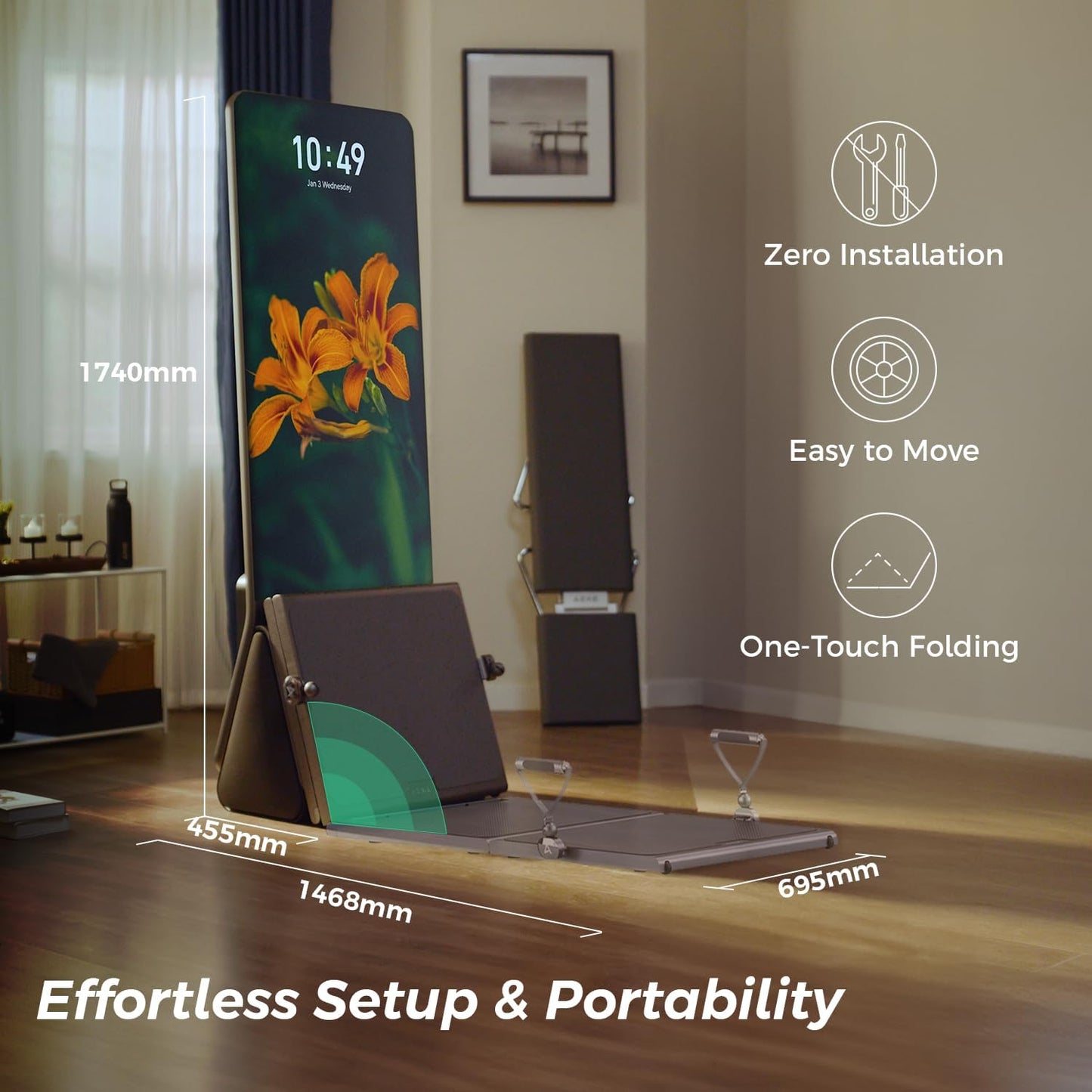 AEKE Fitness Mirror K1- Smart Home Gym System: AI-Powered All-in-One Fitness Machine for Full-Body Strength Training and Personalized Workouts
