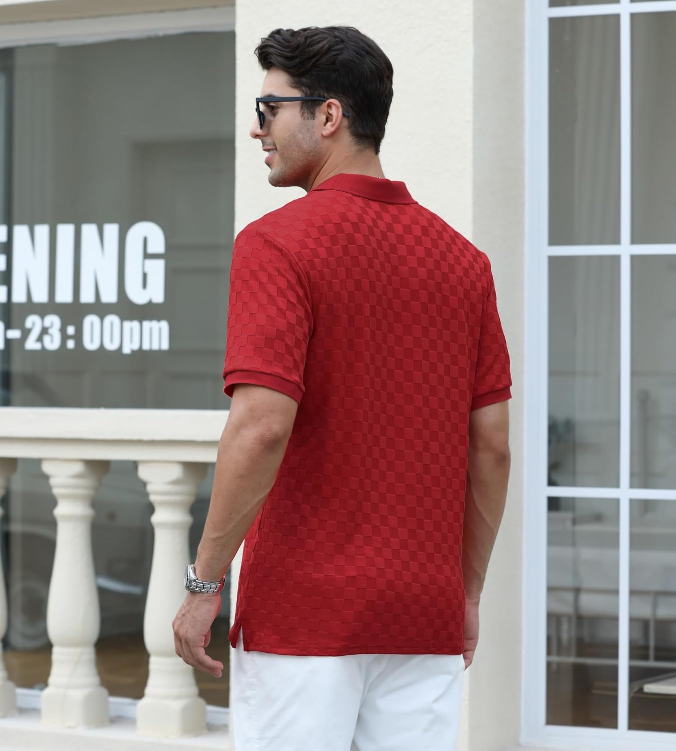 Alex Vando Mens Polo Shirts Short Sleeve Regular Fit Fashion Designed Shirt