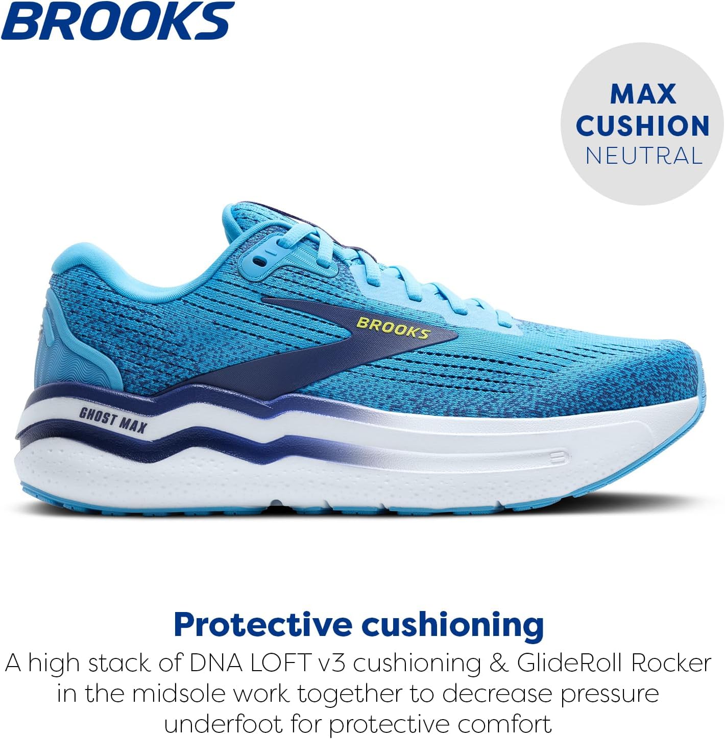 Brooks Men’s Ghost Max 2 Running and Walking Shoes