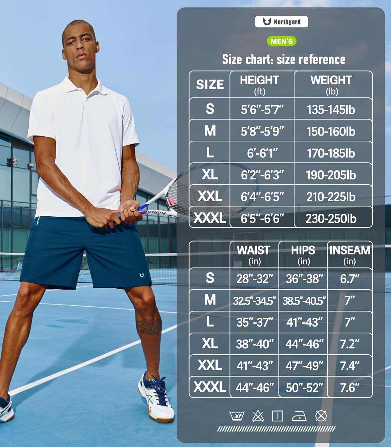 NORTHYARD Men's Running Athletic Shorts 5"/ 7"/ 9" Workout Gym Short Tennis Quick Dry Active Sport Hiking Basketball
