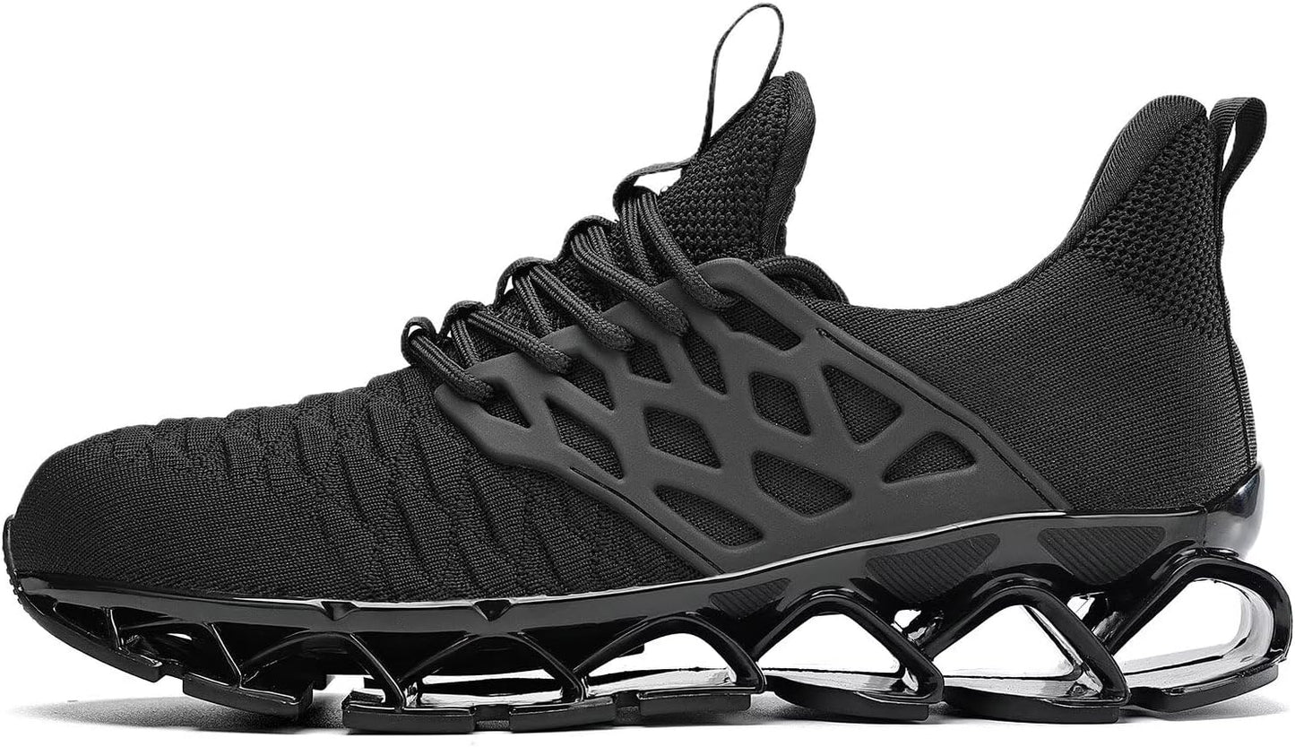 Men's Slip on Walking Running Shoes Blade Tennis Casual Fashion Sneakers Comfort Non Slip Work Sport Athletic Trainer