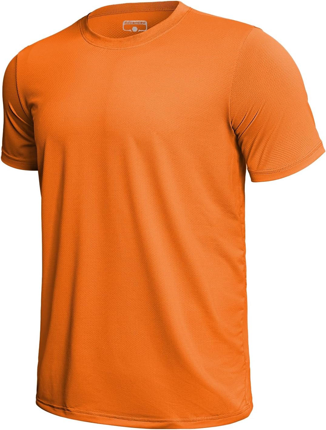 GEMYSE Men's Running Short Sleeve Shirt Sun Protection Quick Dry Moisture Wicking T-Shirts UPF 50+ for Workout