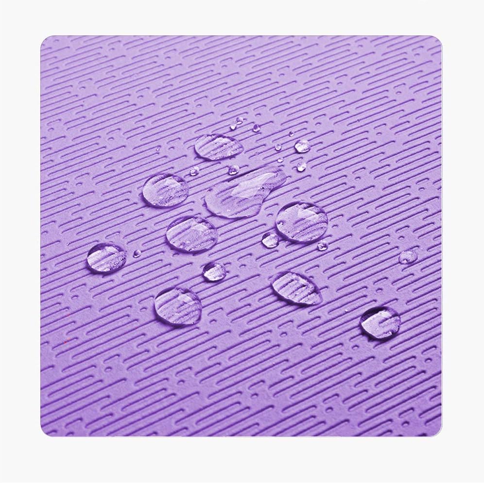 Hatha Yoga Extra Thick TPE Yoga Mat - 72"x 32" Thickness 1/2 Inch -Eco Friendly SGS Certified - With High Density Anti-Tear Exercise Bolster For Home Gym Travel & Floor Outside
