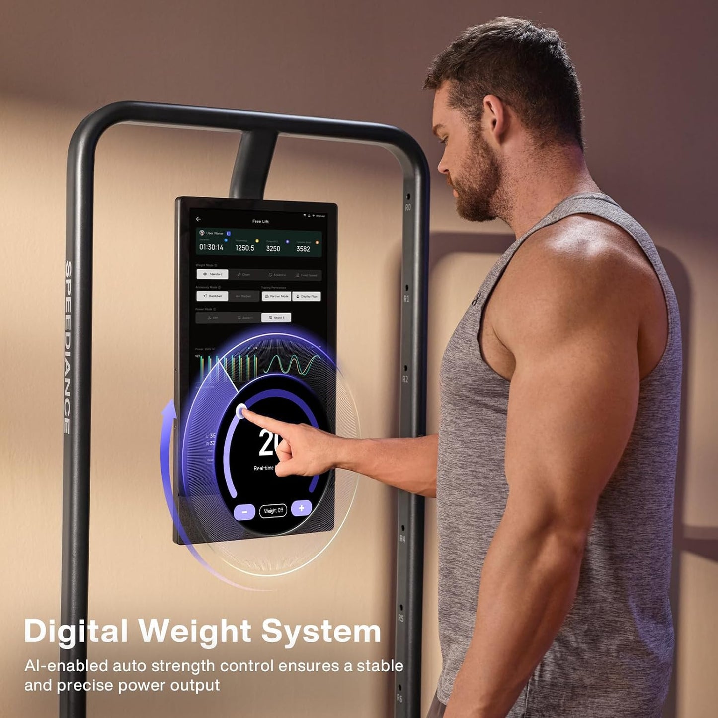 Home Gym, Smart AI-Powered Multi-Functional Smith Machine for Full Body Strength Training, All-in-one Gym Equipment, Digital Weight System, Workout Station, Squat Rack, Gym Monster 2