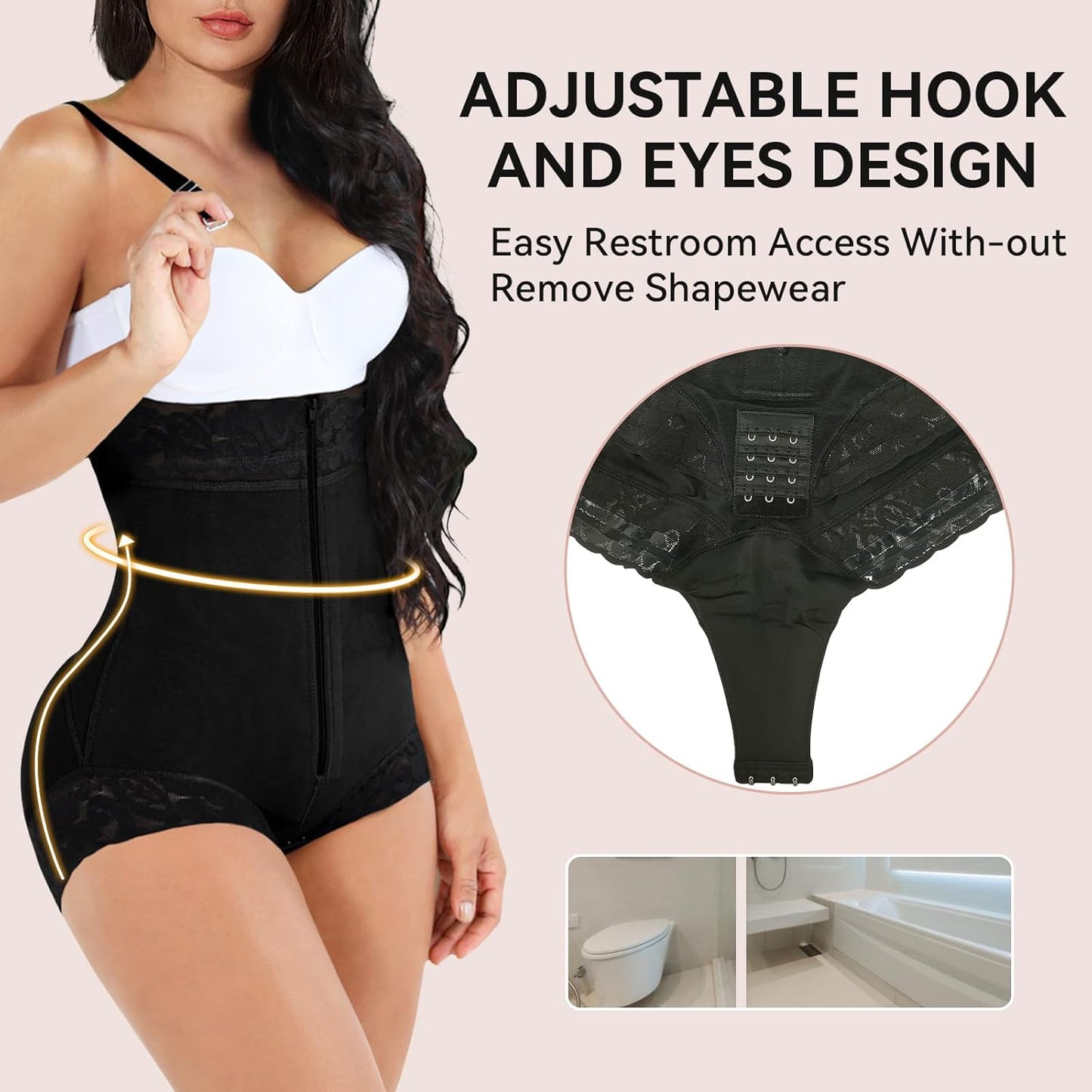 Shapewear for Women Tummy Control Fajas Colombianas Body Shaper Butt Lifter Compression Garment Open Bust Bodysuit