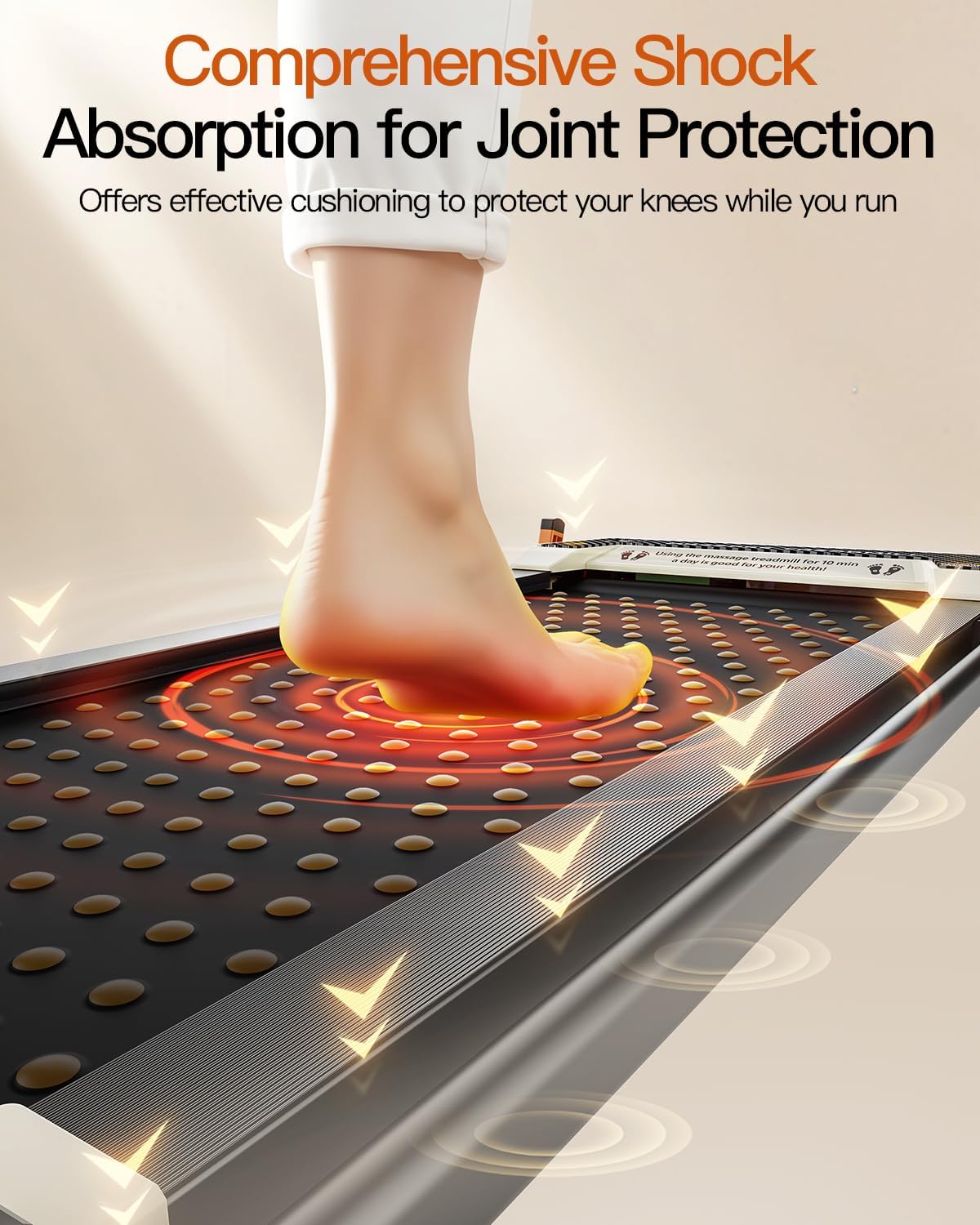 FUNRAY Versatile Walking Pad Treadmill with Incline - Dual-Sided Under Desk Treadmill with Foot Massage,2 in 1 Walking Machine for Home/Office with 330LBS Weight Capacity