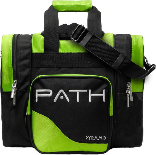 Pyramid Path Pro Deluxe Single Bowling Ball Tote - Holds One Ball, One Pair Shoes Up to Mens 15