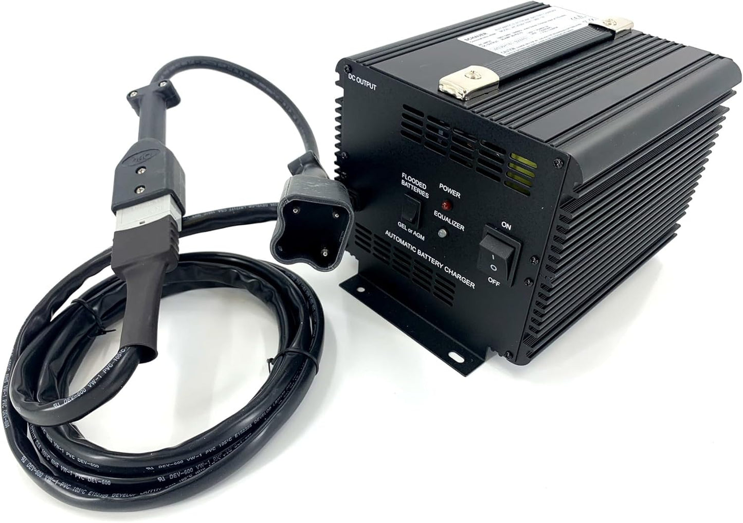 48 Volt Charger with 3-Pin Clover Drive 2 Connector for Yamaha G29 Drive Golf Carts Years 2007 to 2016 (JAC1548H-YAM-PDR)