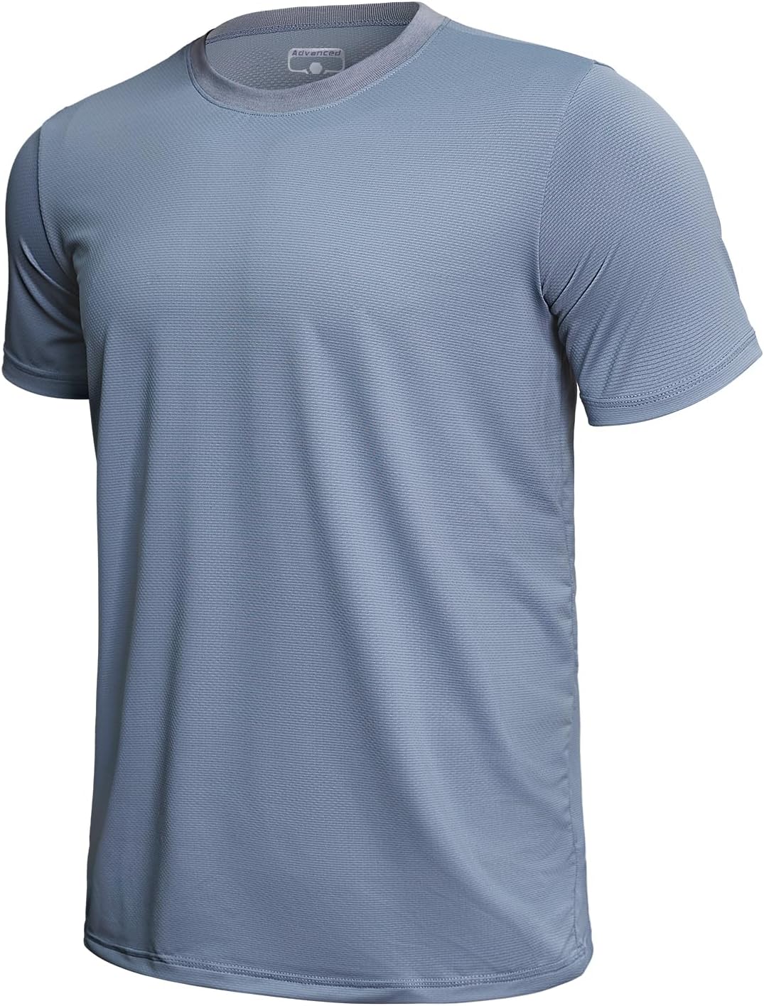 GEMYSE Men's Running Short Sleeve Shirt Sun Protection Quick Dry Moisture Wicking T-Shirts UPF 50+ for Workout