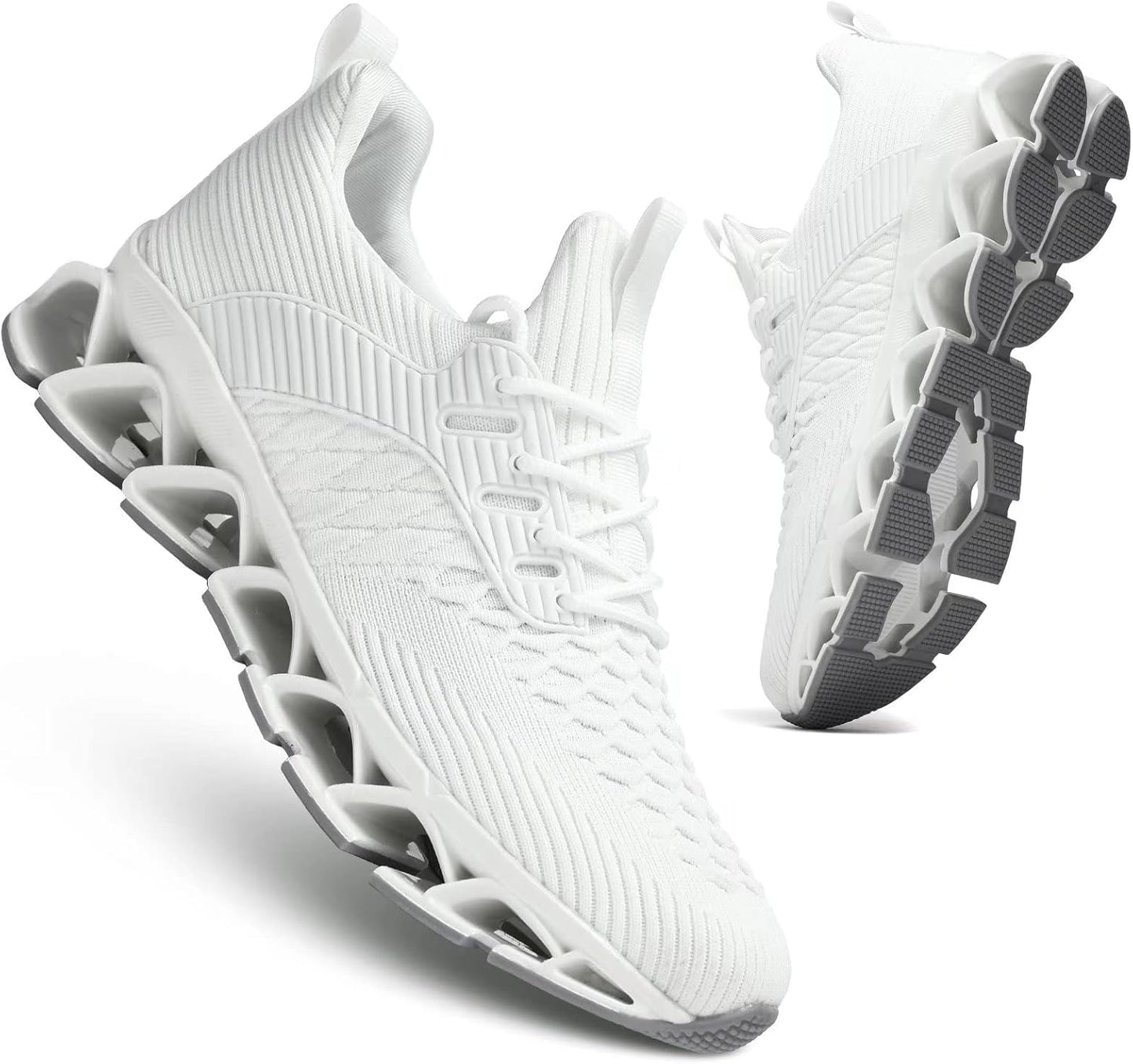 Men's Slip on Walking Running Shoes Blade Tennis Casual Fashion Sneakers Comfort Non Slip Work Sport Athletic Trainer
