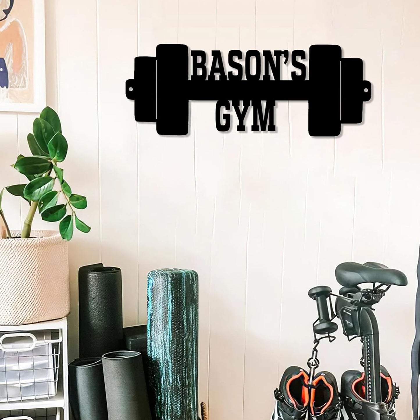 Luxury Personalized Home Gym Metal Sign - Gym & Workout Home Decor