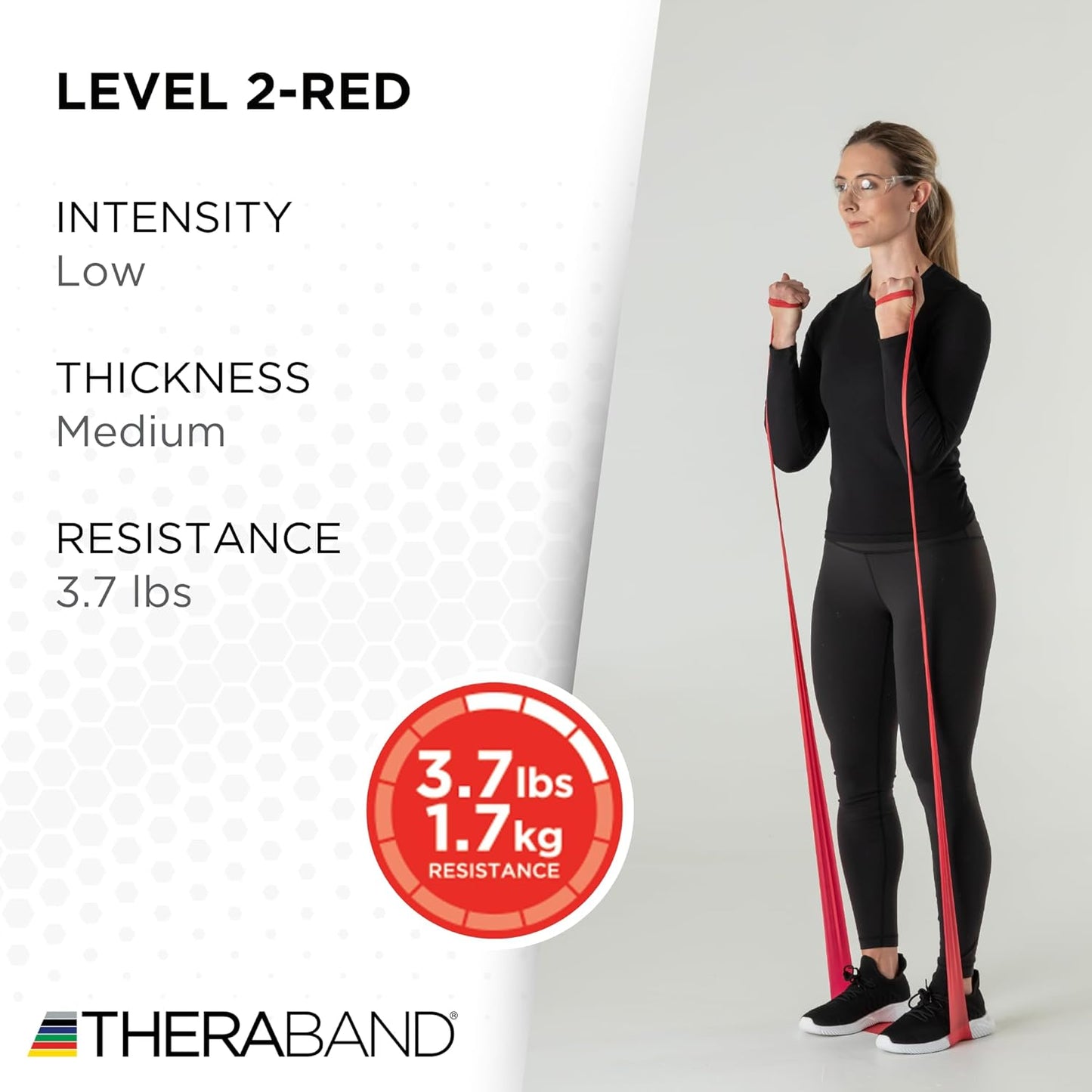 THERABAND Resistance Bands, 50 Yard Roll Professional Latex Elastic Fitness Band For Upper & Lower Body & Core Exercise, Physical Therapy, Pilates, Yoga, Stretching, Home Workouts, & Rehab
