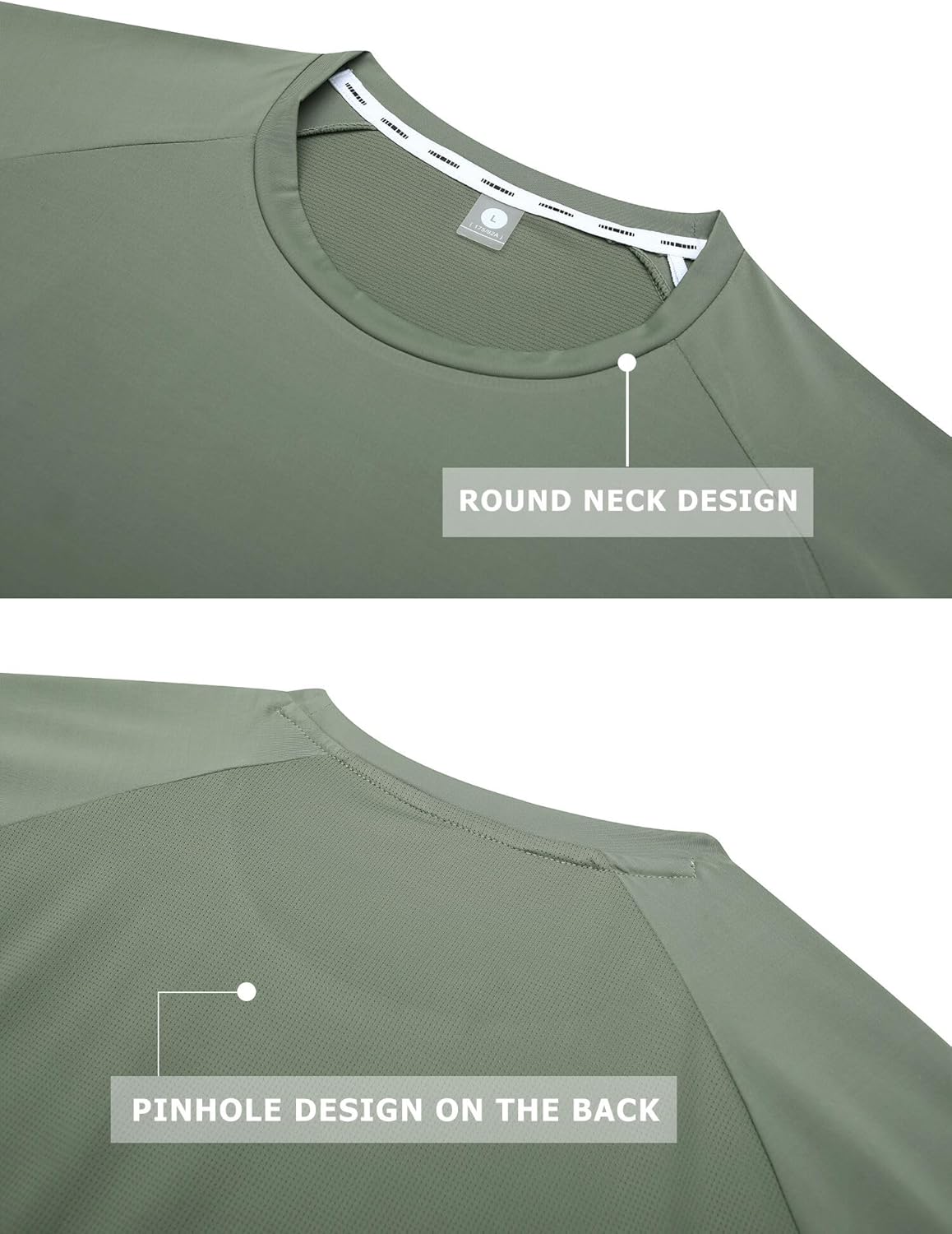 Moisture Wicking Quick Dry Soft Pickleball Workout Hiking Camping Running Shirts for Men Outdoor Sports