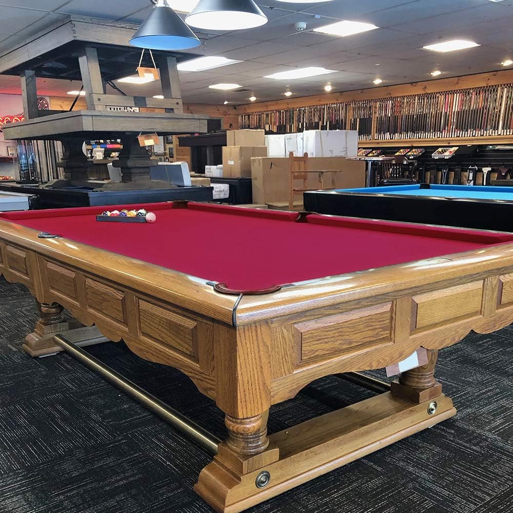 Boshen Worsted Blend Billiard Cloth Pool Table Felt Fast Speed for 7' 8' 9' Pool Table Pre Cut Bed & Rails