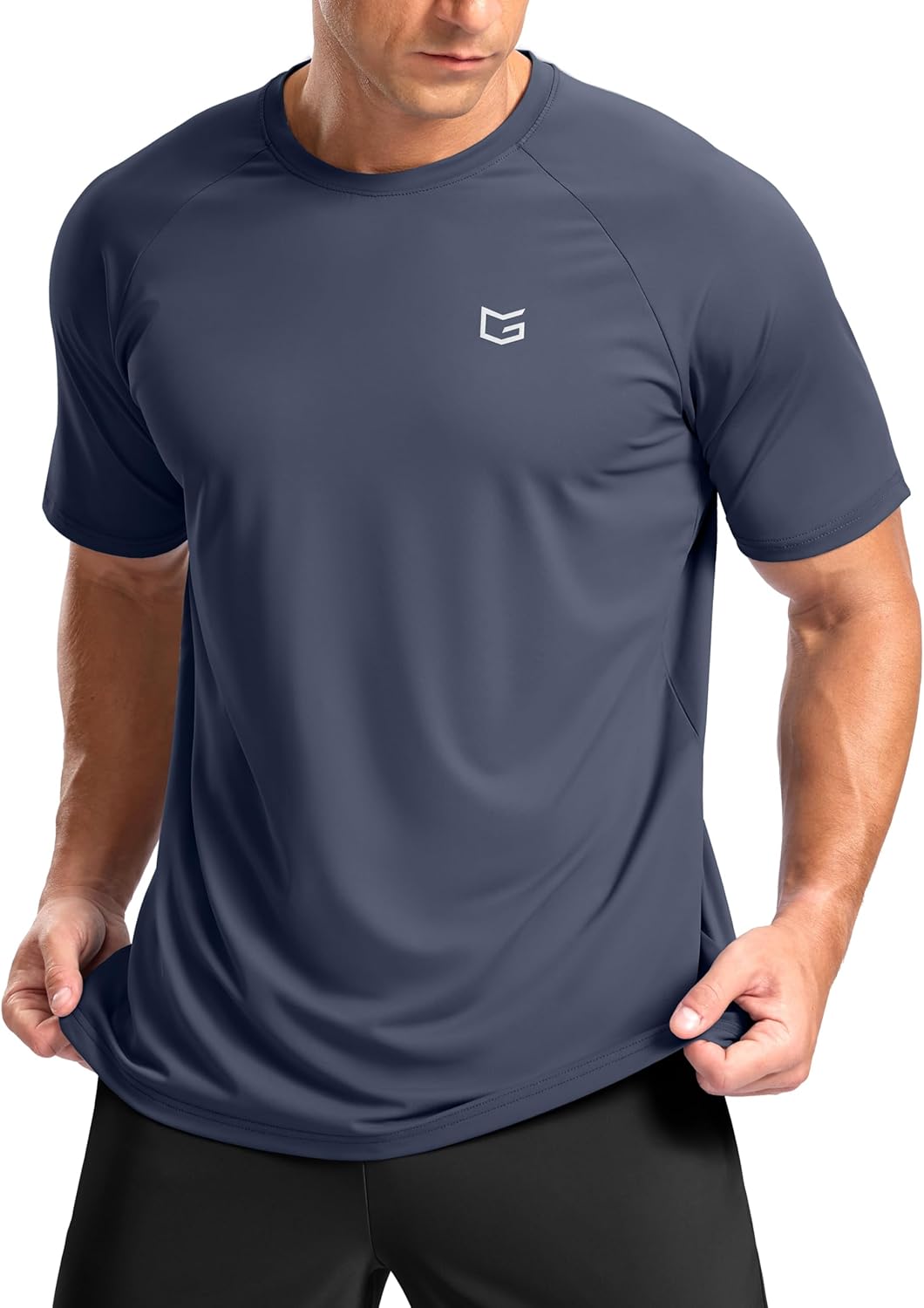 G Gradual Men's Workout Athletic T-Shirts Moisture Wicking Cooling Running Shirts Short Sleeve Performance Tee for Gym Tennis