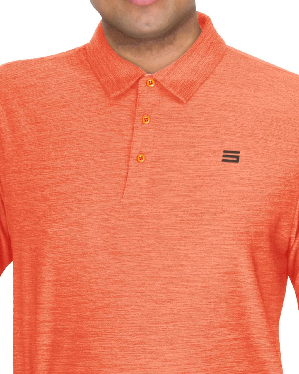 Three Sixty Six Golf Shirts for Men - Dry Fit Short-Sleeve Polo, Athletic Casual Collared T-Shirt