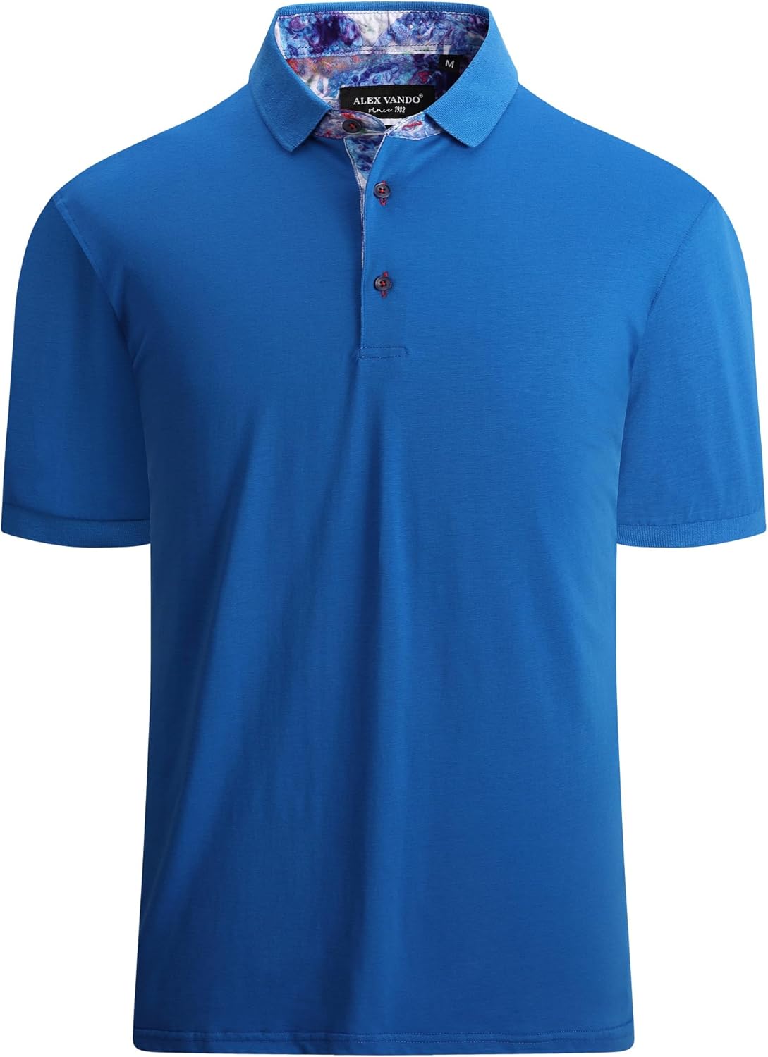 Alex Vando Mens Polo Shirts Short Sleeve Regular Fit Fashion Designed Shirt