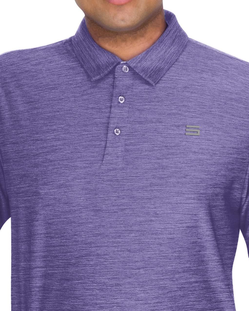 Three Sixty Six Golf Shirts for Men - Dry Fit Short-Sleeve Polo, Athletic Casual Collared T-Shirt