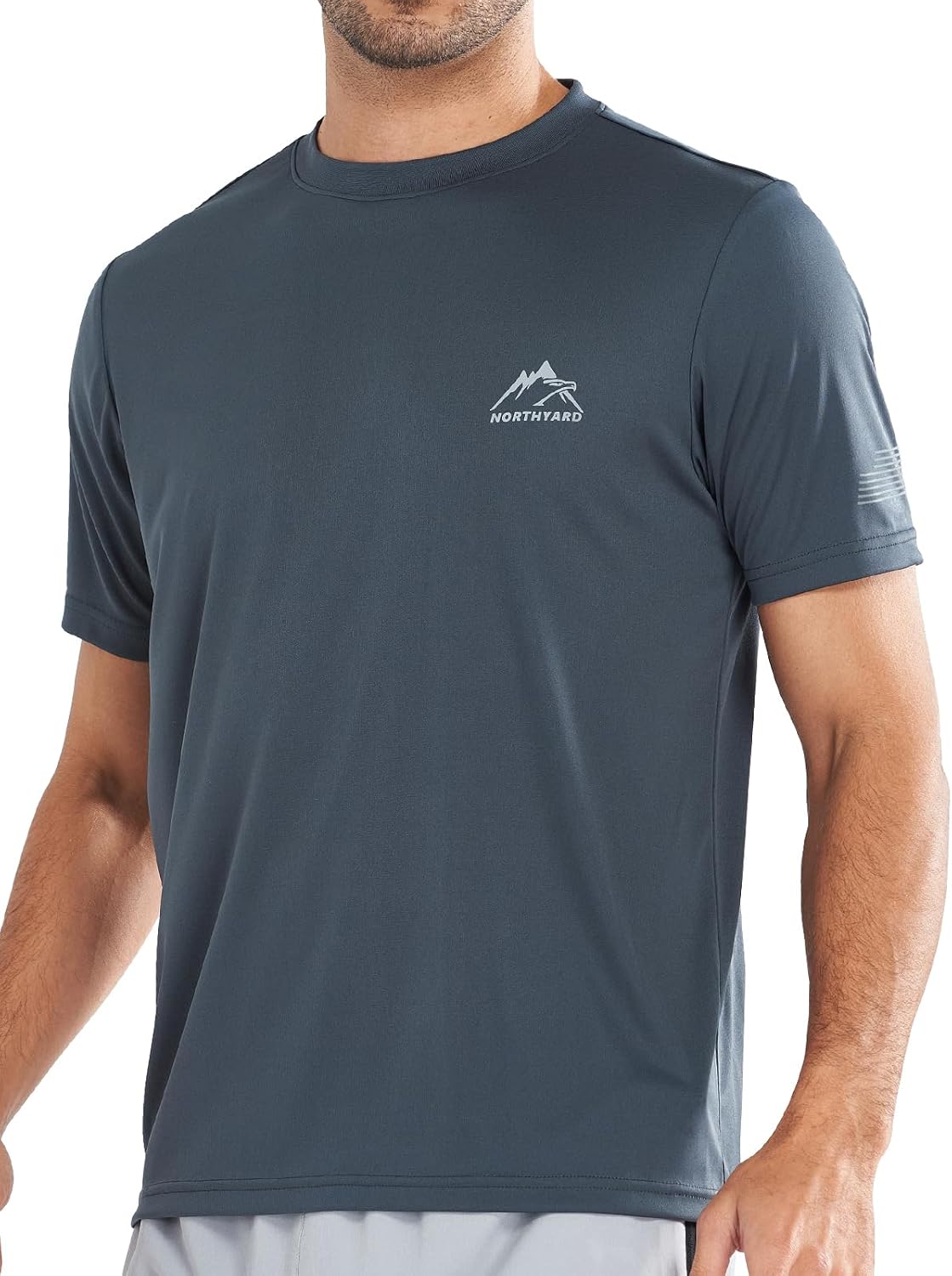 NORTHYARD Men's UPF 50+ Sun Protection Shirts Swim SPF UV Quick Dry Short Sleeve T-Shirts for Athletic Fishing Rash Guard