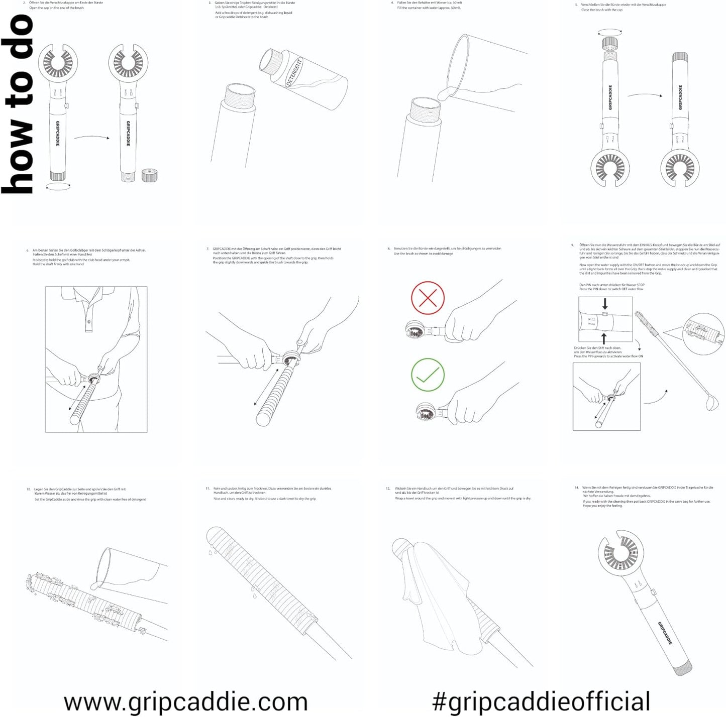 Golf Handle Cleaning Brush/Golf Grip Brush