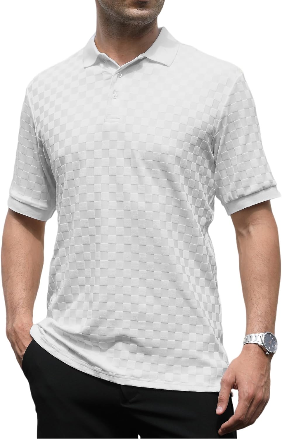 Alex Vando Mens Polo Shirts Short Sleeve Regular Fit Fashion Designed Shirt