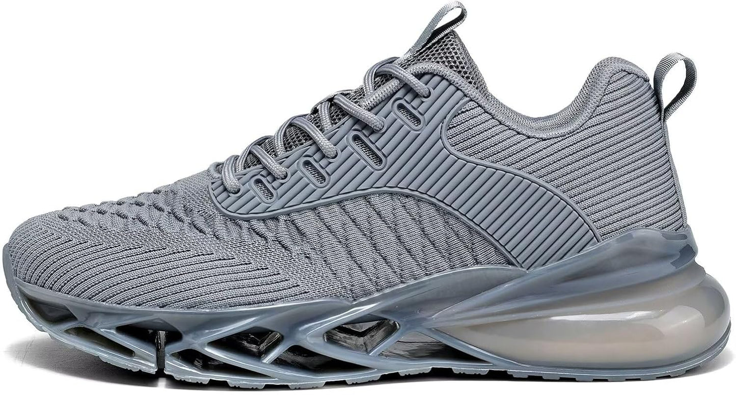 Men's Running Shoes Blade Tennis Walking Fashion Sneakers Breathable Non Slip Gym Sports Work Trainers