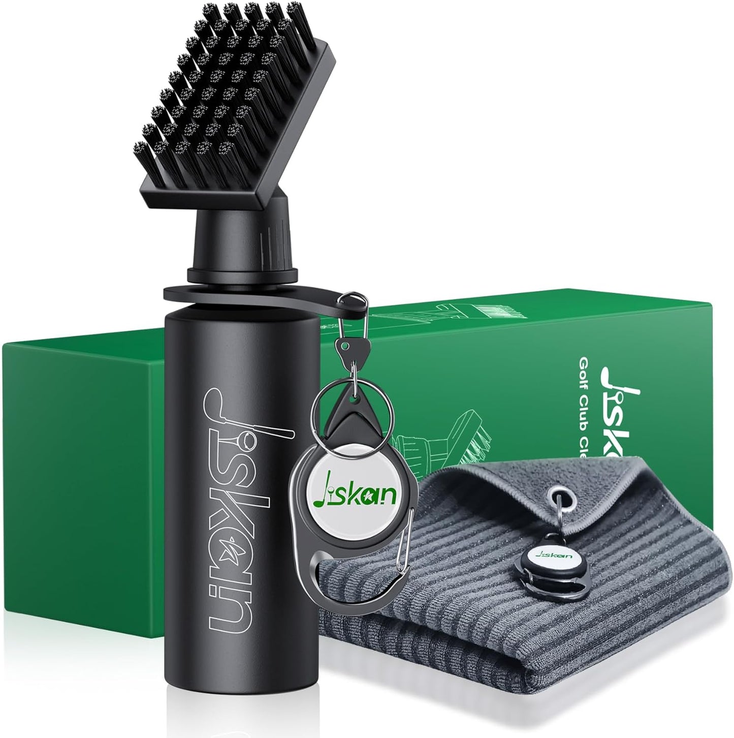 Pro Golf Club Cleaner Includes Water Golf Club Brush Golf Towel Golf Accessories for Bag Essentials Golf Accessories for Men Best Golf Gifts for Men/Women