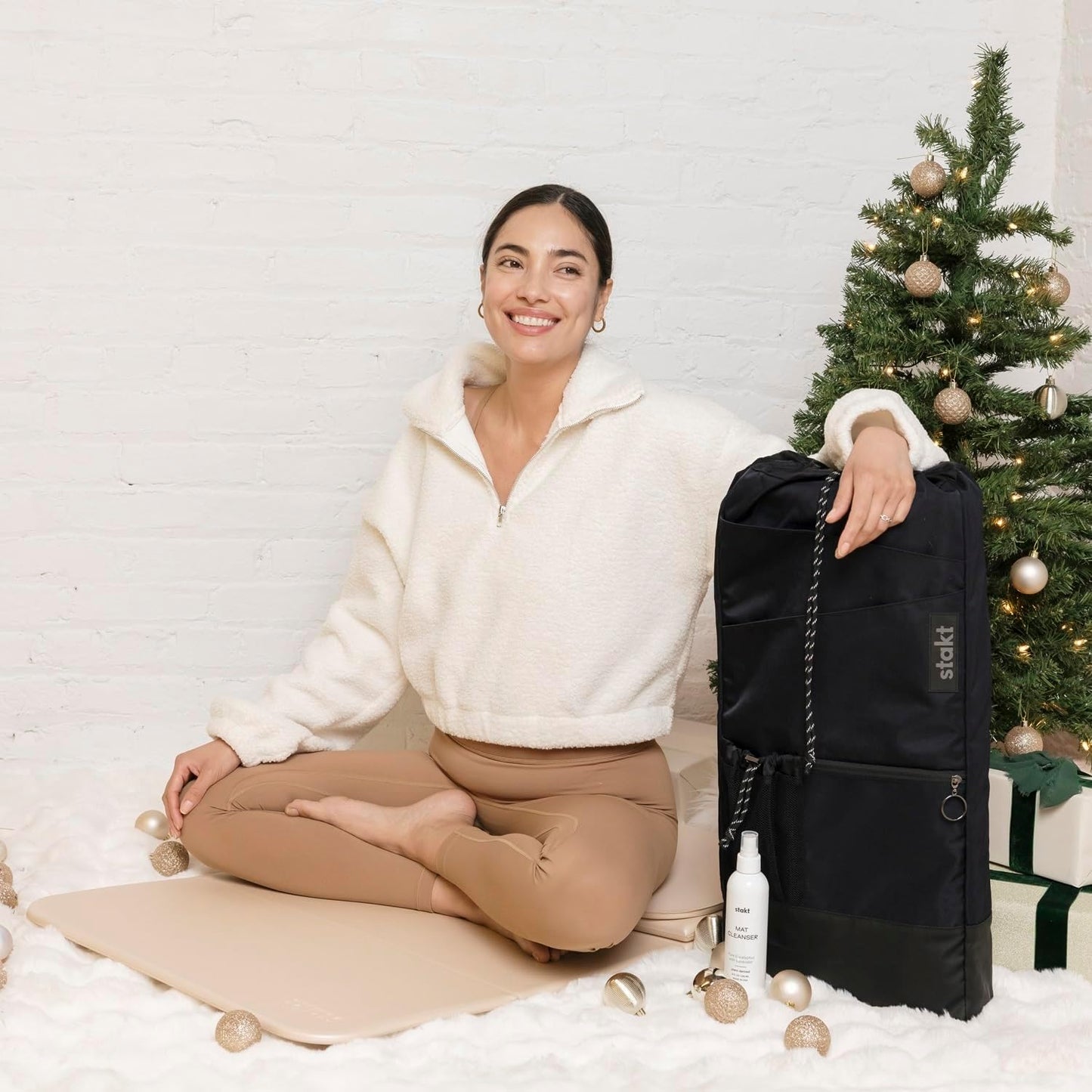 Foldable Multi-Purpose Fitness & Yoga/Pilates Mat, Workout Mat with Non-Slip Surface, Portable & Lightweight, For Studio or Home Use, As Seen on Shark Tank