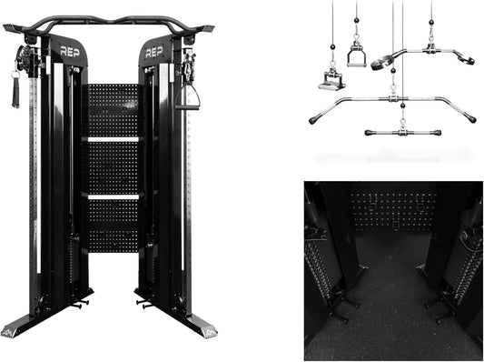 REP Fitness Arcadia™ Functional Trainer- All in one Functional Trainer and Cable Machine for Home and Garage Gym!- Optional Weight Stack Upgrades and Attachment Packages