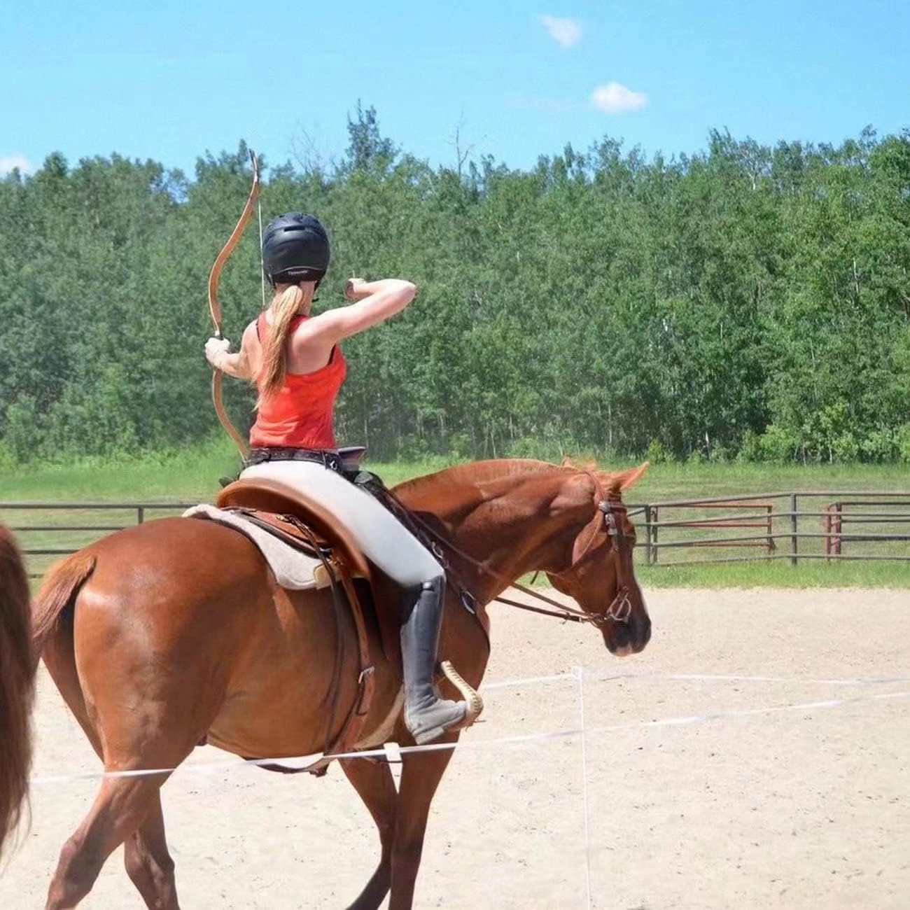 AF Archery Tatar Recurve Bow, 54" Traditional Laminated Horse Bow for Mounted Archery and Precision Shooting Longbow Left Right Hand