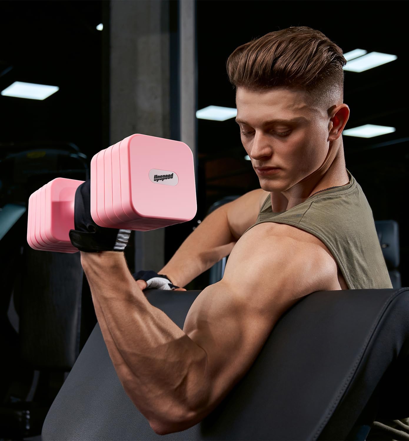 15LB 20LB 50LB Adjustable Dumbbell Set Free Weights Dumbbells Set for Women Men Hand Weights Sets Adjust Dumbbell Weight Sets for Home Gym Exercise Workout Strength Training Equipments