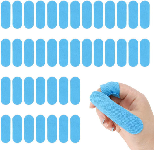 40 Pcs Bowling Thumb Tape Elastic Bowling Finger Tape Protective Performance Tape for Bowlers Sport Tape for Bowling Finger Protection Bowling Finger Protector Bowling Accessories for Men Women (Blue)