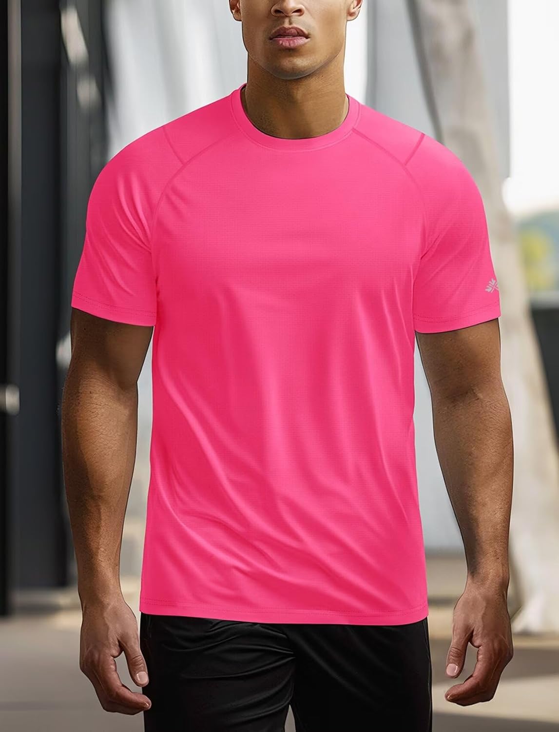 Zengjo Mens Athletic Shirts Short Sleeve Quick Dry Gym Workout Running Exercise T-Shirt Moisture Wikcing Sports Tee Top